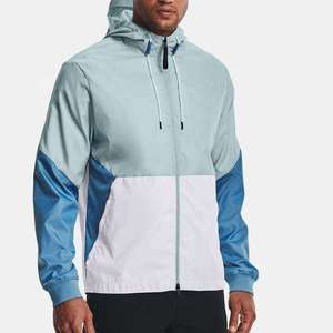 Chaqueta Cortavientos Ligera Impermeable Personalizada para Hombre, con Bloques de Color, Capucha, para Deportes al Aire Libre, Casual, Resistente al Viento, para Correr - Product Image 4