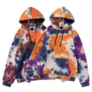 Sudadera con Capucha Tie-Dye para Hombre, Suave y Transpirable, de Manga Larga con Puños Acanalados, Capucha Ajustable y Cierre Frontal - Product Image 5