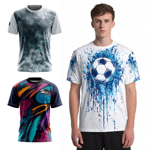 Football Sublimation 100% <b>Polyester</b> <b>Shirt</b> High Quality Football Playing Printed <b>T</b> <b>Shirts</b> Men Short Sleeve Sport Sublimation Tee - Product Image 1