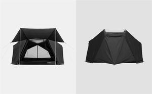 เต็นท์ตั้งแคมป์เป่าลมกันน้ำสำหรับสี่ฤดู ใช้กลางแจ้ง มีสองห้องนอน ห้องนั่งเล่น ผนังผ้าใบ น้ำหนัก 17.5 กก. สำหรับนักแคมป์และผู้ที่ชื่นชอบการผจญภัย - Product Image 5