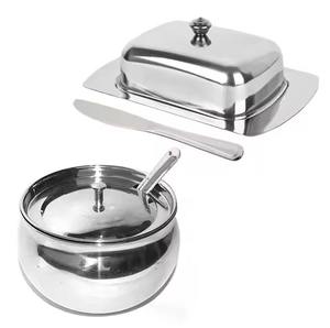 Elegante Mantequillera de Metal con Tapa para Cocina, Mesa de Comedor, Almacenamiento de Mantequilla para el Hogar, Desayuno y Presentación en Restaurantes - Product Image 5