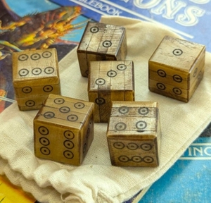 Wooden <b>Dice</b> <b>Set</b> Embossed Game <b>Dice</b> with Storage Box Durable Multi Color for Board Games Tabletop Play - Product Image 5