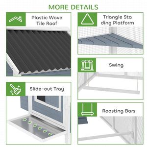 Pollaio in Legno, Gabbia per Animali per la Cura del Pollame - Product Image 5