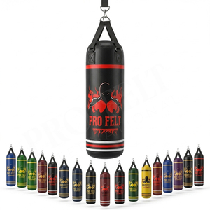 Sac de frappe autoportant robuste de couleur unie pour entraînement à domicile, boxe, kickboxing, MMA et fitness pour adultes - Product Image 1