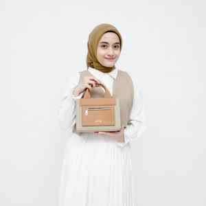 Bolso de Mano Retro de Fábrica, Nuevo Estilo, Contraste de Color, Gran Capacidad, Tipo Cubo, Cuero PU, Costuras a Contraste, Bolsos de Mensajero para Mujer - Product Image 1