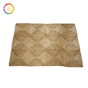 Tapis de porte en jonc de mer de qualité supérieure, tissé à la main, durable, tapis d'entrée antidérapant, fournisseur en gros du Vietnam - Product Image 1