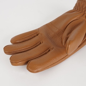 Luxury Winter Genuine Deerskin Leather <b>Gloves</b> for Men <b>Warm</b> Fur Lined Wool Knit Cuff Driving <b>Gloves</b> Soft Outdoor Fashion - Product Image 2