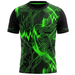 Maillot de sport élégant pour e-sport avec couleurs d'équipe personnalisées et noms de joueurs, haute qualité pour les compétitions en ligne et hors ligne - Product Image 1