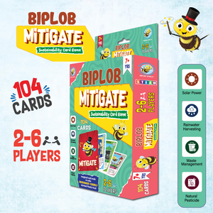 Juego de Cartas Sostenible MITIGATE de Biplob, Hecho con Materiales Reciclables de Cartón, Papel y Plástico - Product Image 2