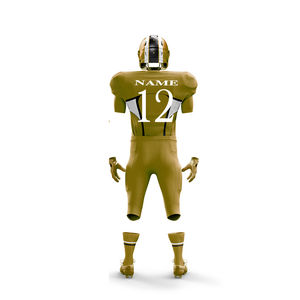 Ensembles d'uniformes de football américain pour hommes 100 % polyester anti-humidité à motif 3D manches courtes imprimées personnalisables - Product Image 3