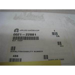 NEW AMAT 0021-22881 NUT, HOOP - อุปกรณ์และอะไหล่เซมิคอนดักเตอร์ระดับโลกที่เชื่อถือได้ - Product Image 3