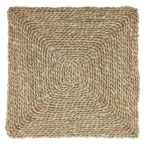 Posavasos Cuadrado Minimalista de Ratán Beige Natural, Diseño Tejido a Mano, Ecológico, para Tazas, Vasos, Estilo Boho Escandinavo, Decoración para Sala de Estar - Product Image 2