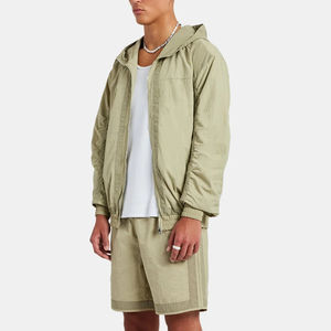 Conjunto Corto de Chaqueta Cortavientos Reflectante para Hombre de Alta Calidad, Ropa Deportiva de Marca Privada, Transpirable y Cómoda - Product Image 6