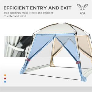 Tenda per Feste a Doppio Strato Impermeabile con Pareti Laterali Personalizzabili, Pali in Alluminio Opzionali, Tessuto in Poliestere - per Grandi Eventi - Product Image 2