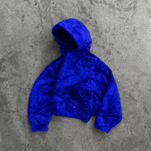Sweat-shirt à capuche zippé pour homme, coupe ample, tricoté, 100 % coton, décontracté, éco-responsable, streetwear, vêtements d'hiver - Product Image 1