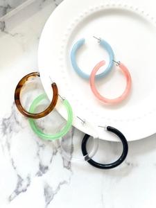 Premium Handmade Resin Natural Pearl Lightweight Modern Statement <b>Drop</b> Earrings Fashion Jewelry for Women Gift Collection - Product Image 2