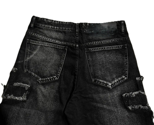 Summer New <b>Men</b> Fashion <b>Stretch</b> Causal Short Jeans Denim Shorts Blue Black Denim Streetwear Shorts 2026 - Product Image 3