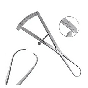Calibre rond de 6 pouces pour cartographie des ridules, instrument dentaire, échelle de mesure 0-40 mm, jauge de précision en acier inoxydable pour os et implant - Product Image 1
