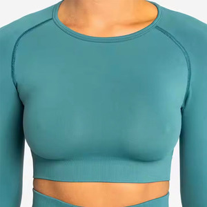 2 Piece Seamless Yoga <b>Sets</b> High Waisted Leggings and Sports Bra <b>Set</b> Ribbed Workout Yoga <b>Sets</b> <b>Women</b> 2 Piece Fitness Gym Wear - Product Image 3
