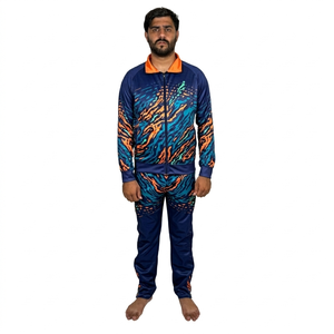 ชุดวอร์มแฟชั่นสำหรับผู้ชายชุดวอร์มพิมพ์ลายแบบซับลิเมชันสำหรับผู้ชายชุดวอร์มเนื้อผ้าระบายอากาศได้สวมใส่ง่าย - Product Image 4