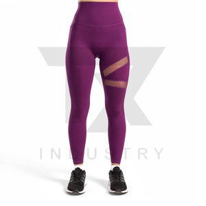 Best Selling Women High Waist <b>Leggings</b> Spandex/Nylon Breathable Tummy Control Eco-Friendly Plus Size for Fitness Yoga Workout - Product Image 6
