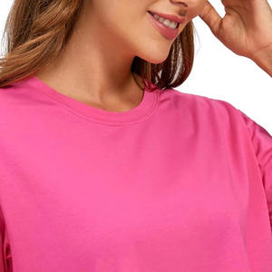 Casual Lightweight Fabric Fashionable women <b>crop</b> <b>top</b> t shirt <b>Sleeve</b> Cotton Women T-Shirt Casual Fashion soft material Affordable - Product Image 2