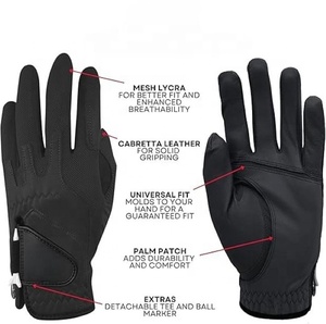 Gants de golf en cuir Cabretta véritable pour hommes et femmes, haute qualité, ajustement compressif, respirants, couleur universelle, premium pour le sport - Product Image 5