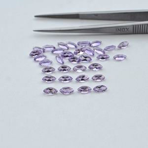 พลอยอเมทิสต์บราซิลเจียระไนแบบเหลี่ยมเพชรพลอยขนาด3.5x7มม. ได้รับการรับรองจากผู้ผลิตขายส่งสั่งซื้อจำนวนมาก - Product Image 1