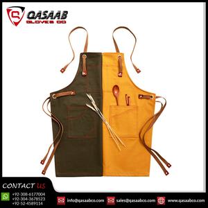 Delantal de Baberos transpirables trabajados en carpintero Delantales de herramientas de soldadura de cuero PU impermeable con bolsillos de canguro - Product Image 3