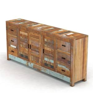 Buffet de Madera de Teca Sólida con Estilo Reciclado, Elegante, Personalizable Directamente de Fábrica, para Diseño de Interiores Industriales - Product Image 4