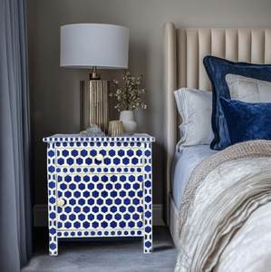 Cajonera Moderna con Incrustaciones de Hueso, Mueble Artístico con Mosaico, Mueble de Lujo Hecho a Mano para Dormitorio o Sala de Estar, Adorno Elegante - Product Image 2