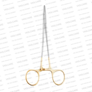 Porte-aiguille Crile-Wood Onyx 6″ (15 cm) à mâchoires 4000, pour gaucher, en carbure de tungstène, pour sutures 4-0, instrument de chirurgie générale par Vaslcare - Product Image 2