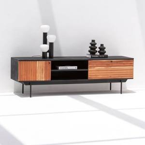 Consola Media Vandana Novara Cresta, Mueble de Entretenimiento Moderno de Madera Sólida con Diseño Minimalista - Product Image 6