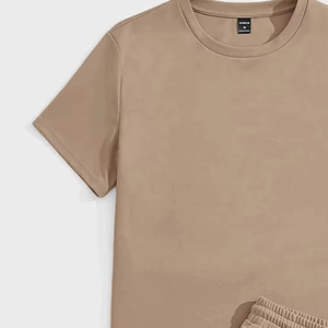 Ensemble 2 pièces d'été décontracté pour hommes, nouveau design, chemises et shorts personnalisés, survêtement avec impression de logo sur mesure, en gros - Product Image 4