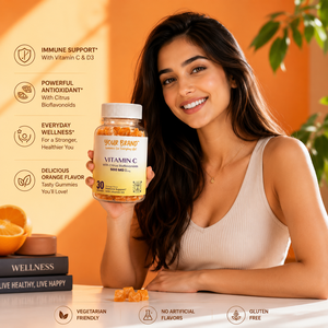 Gomitas de Vitamina C con Sabor a Naranja de Marca Privada OEM para Reforzar el Sistema Inmunitario - Product Image 5