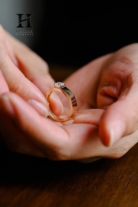 Luxury 14K Gold Asscher Cut Lab Grown Diamond <b>Ring</b> Wide Flat Band Tension Set Solitaire Engagement <b>Ring</b> for <b>Men</b> Women - Product Image 3