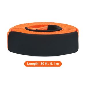 Kit de recuperación con correa de poliéster de alta resistencia para cabrestante, 3 pulgadas x 30 pies, correa de rescate con triple refuerzo, 2 ganchos de remolque, MBS-36,000 Lbs - Product Image 4