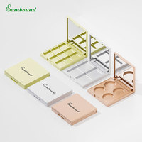 Palettes de fards à paupières personnalisées en gros à 9 compartiments, plateaux séparateurs de blush électroplaqués or/argent et palettes de contour à 4 compartiments – Meilleur prix OEM