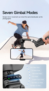 Stabilisateur de cardan M02 avec suivi automatique IA, télécommande magnétique, stabilisateur 3 axes, prise de vue multi-modes, TikTok - Product Image 6