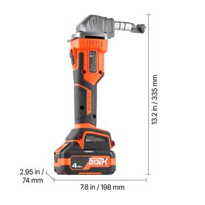 Troncatrice Elettrica a Batteria 20V 4000 mAh con Motore Brushless da 2200 RPM, Efficiente Taglierina per Metallo e Plastica - Product Image 5