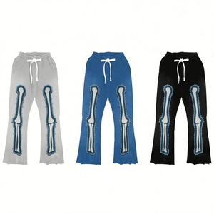 Ensemble survêtement et sweat à capuche streetwear, pull personnalisé avec broderie patchwork, logo, équipement de haute qualité - Product Image 3