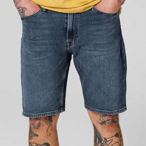 Shorts en jean amples et délavés pour hommes, style streetwear, coupe ample, personnalisables par le fabricant, en denim brut, pour la vente en gros - Product Image 6