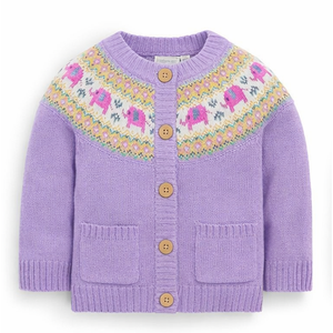 Nouvelle Collection – Pulls Tricotés Personnalisés pour Bébés Filles, Motif Rayé Décontracté, Boutons, Manches Longues, 100% Coton – Vente en Gros - Product Image 1