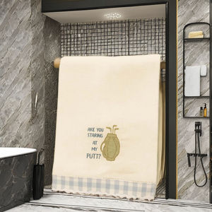 Toalla de mano de lino para invitados con la frase '¿Te estás fijando en mi putt?', toalla de mano divertida con cita de golf, mezcla de lino y algodón de primera calidad - Product Image 5