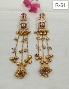 ต่างหูทองชุบคุณภาพดี ดีไซน์ทันสมัย เหมาะเป็นของขวัญวันครบรอบ งานแต่งงาน หรือเทศกาลต่างๆ สำหรับผู้หญิงและเด็กผู้หญิง - Product Image 2