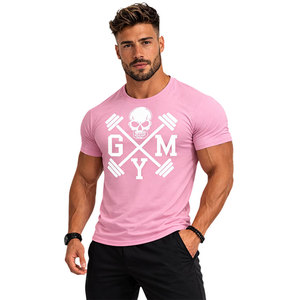 T-shirt de sport pour homme avec motif crâne, respirant, pour fitness, entraînement, musculation, coupe athlétique - Product Image 1