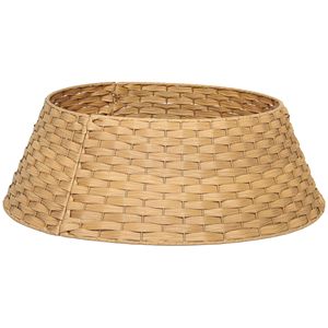 Gonna per Albero di Natale Rustica in Plastica Intrecciata da 27 Pollici, Decorazione Naturale per Casa, Colletto per Albero per Feste e Vacanze, Supporto e Accessorio - Product Image 1