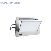200W Motorisierte Schwenkbare LED-Panelleuchte CRI95 IP20 Aluminiumblech-Konstruktion Warmweiß DMX512-Steuerung Dimmbar APP/Drahtlos