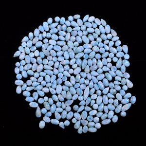Cabochons en pierre précieuse Larimar naturelle en vrac pour la fabrication de bijoux, 7x7x4mm, 13x8x4mm, 2,7 carats en moyenne - Product Image 2