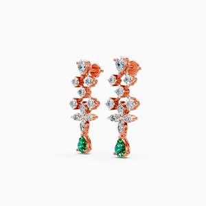 JEWELLERY PLANET Pendientes de Perlas de Agua Dulce con Baño de Oro Rosa de 10K, Diseño de Lazo, Clásicos, Modernos y de Lujo - Product Image 5